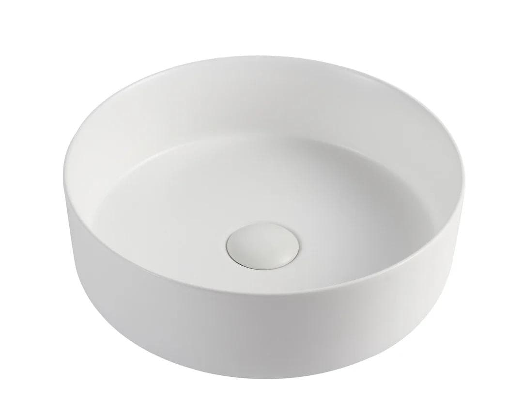 Spin 30 Gloss White Above Counter Round Basin