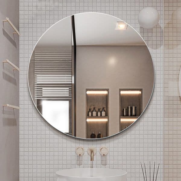 Pencil Edge Plain Mirror Round 70cm