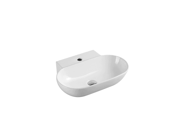 Vento 56M High Gloss White Wall Hung Basin