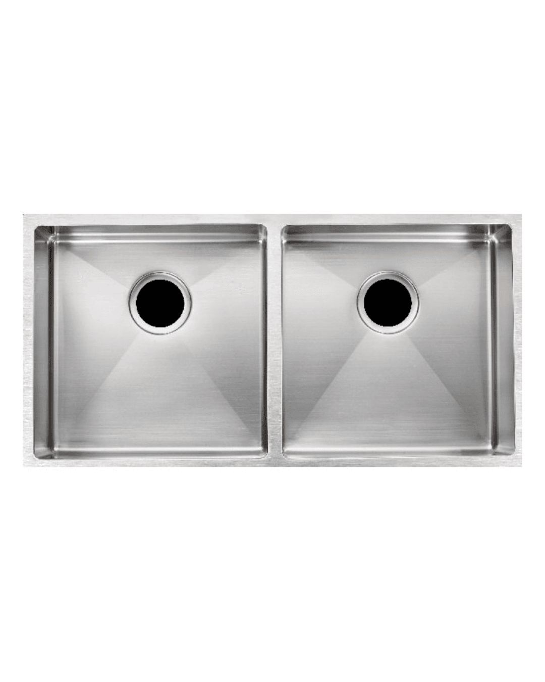 Handmade Stainless Steel Double Bowl Kitchen Sink 1.2mm (Top/Undermount) 865*440*200mm