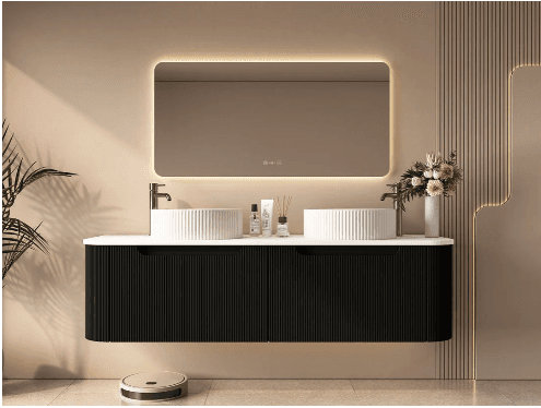 Rome Fluted 1500mm Wall-hung Cabinet
