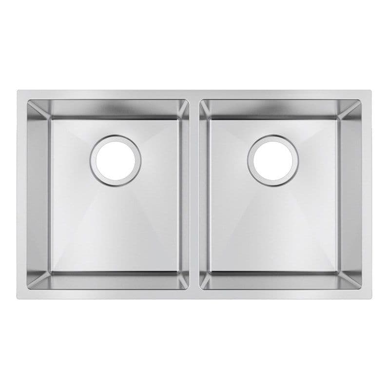 Handmade Stainless Steel Double Bowl Kitchen Sink 1.2mm (Top/Flush/Undermount) 740*440*200mm