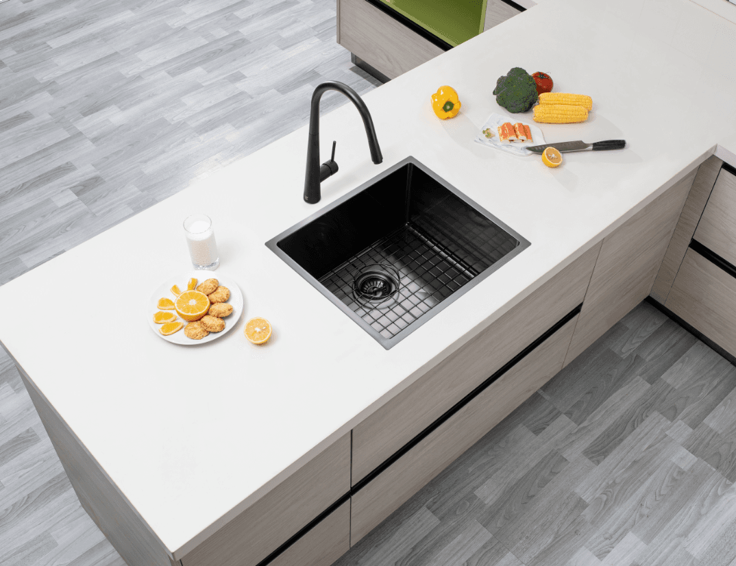 Handmade Stainless Steel Single Bowl Kitchen Sink 1.2mm (Top/Flush/Undermount) 500*440*230mm