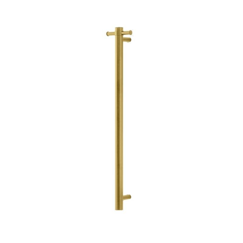 Round Vertical Electric Heated Towel Rail Single Bar