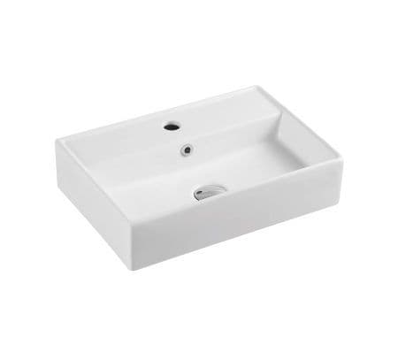 Kube 51M High Gloss White Wall Hung Basin