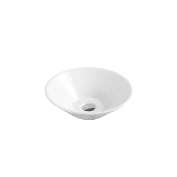 Spin 43B High Gloss White Above Counter Round Basin