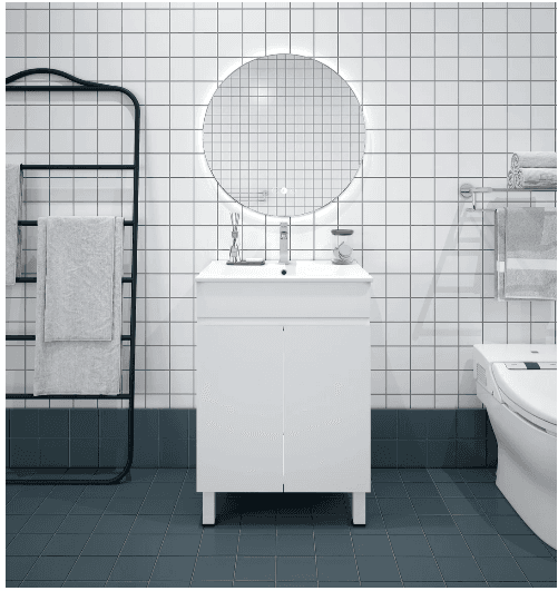 BIANCA 600mm PVC Freestanding Vanity