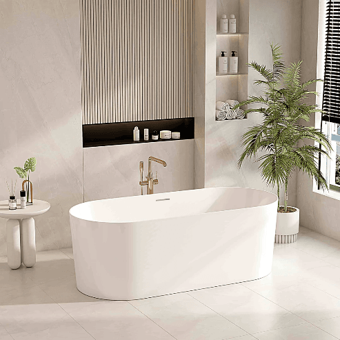 ISEO 1200mm Freestanding Bathtub - Gloss White