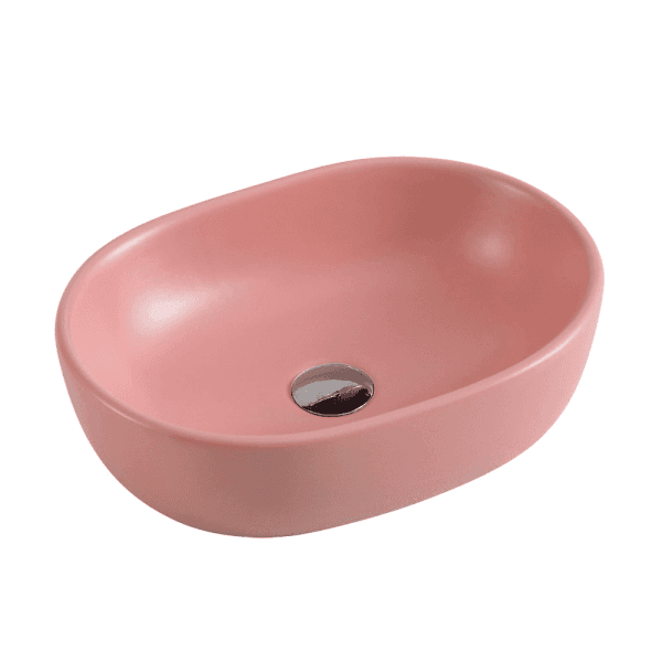 Vale 97 Matt Pink Above Counter Basin