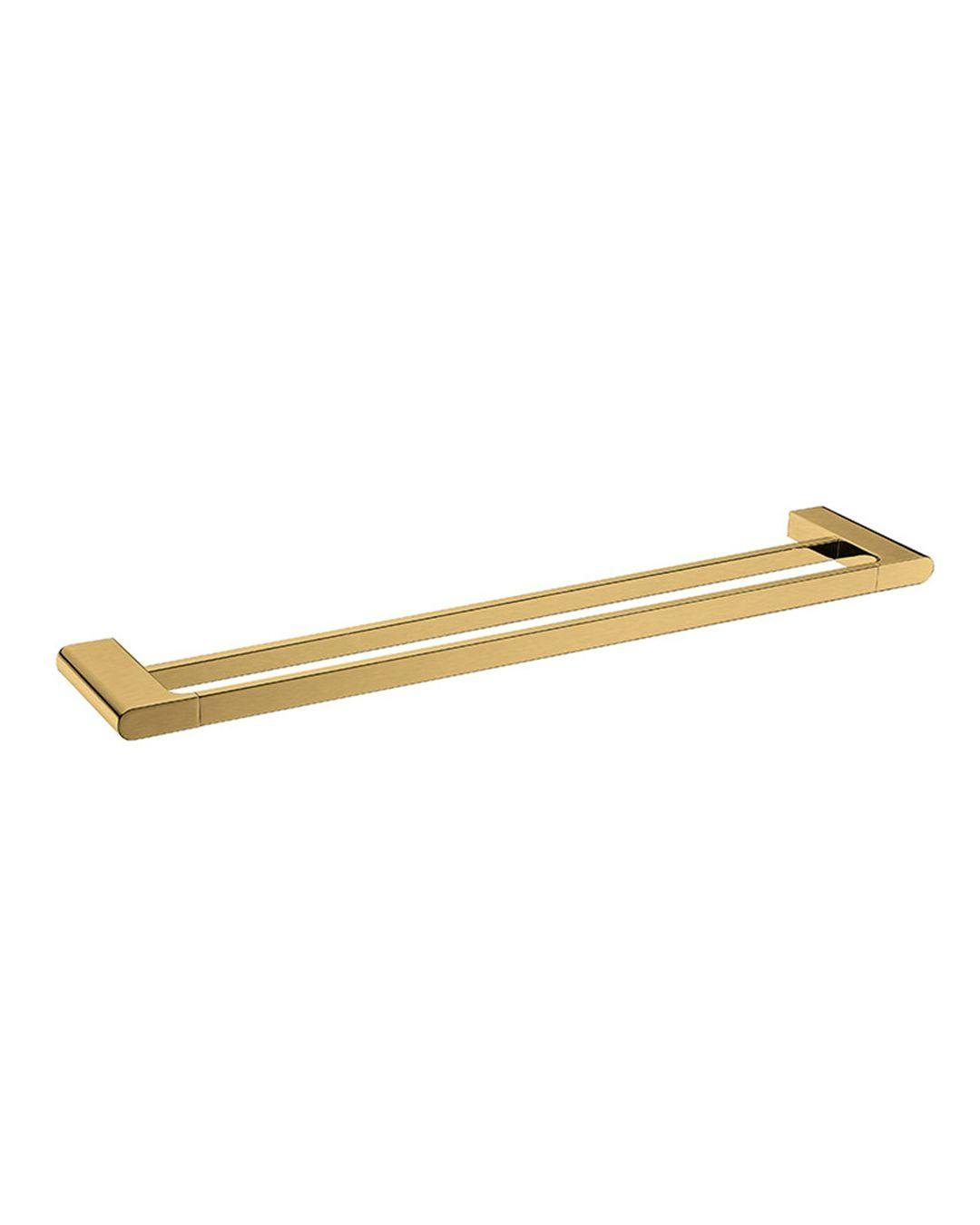 double hand rail brushed yellow gold