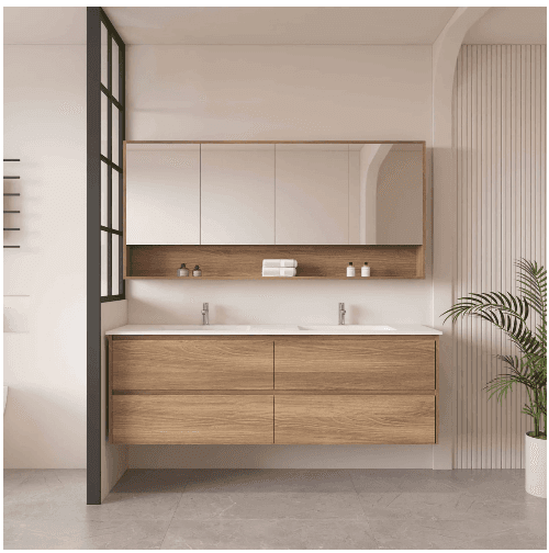 HERA 1500mm Wall-Hung Vanity - Elegant Oak