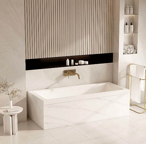 Mira Insert & Island Bathtub - Gloss White 1500mm & 1700mm