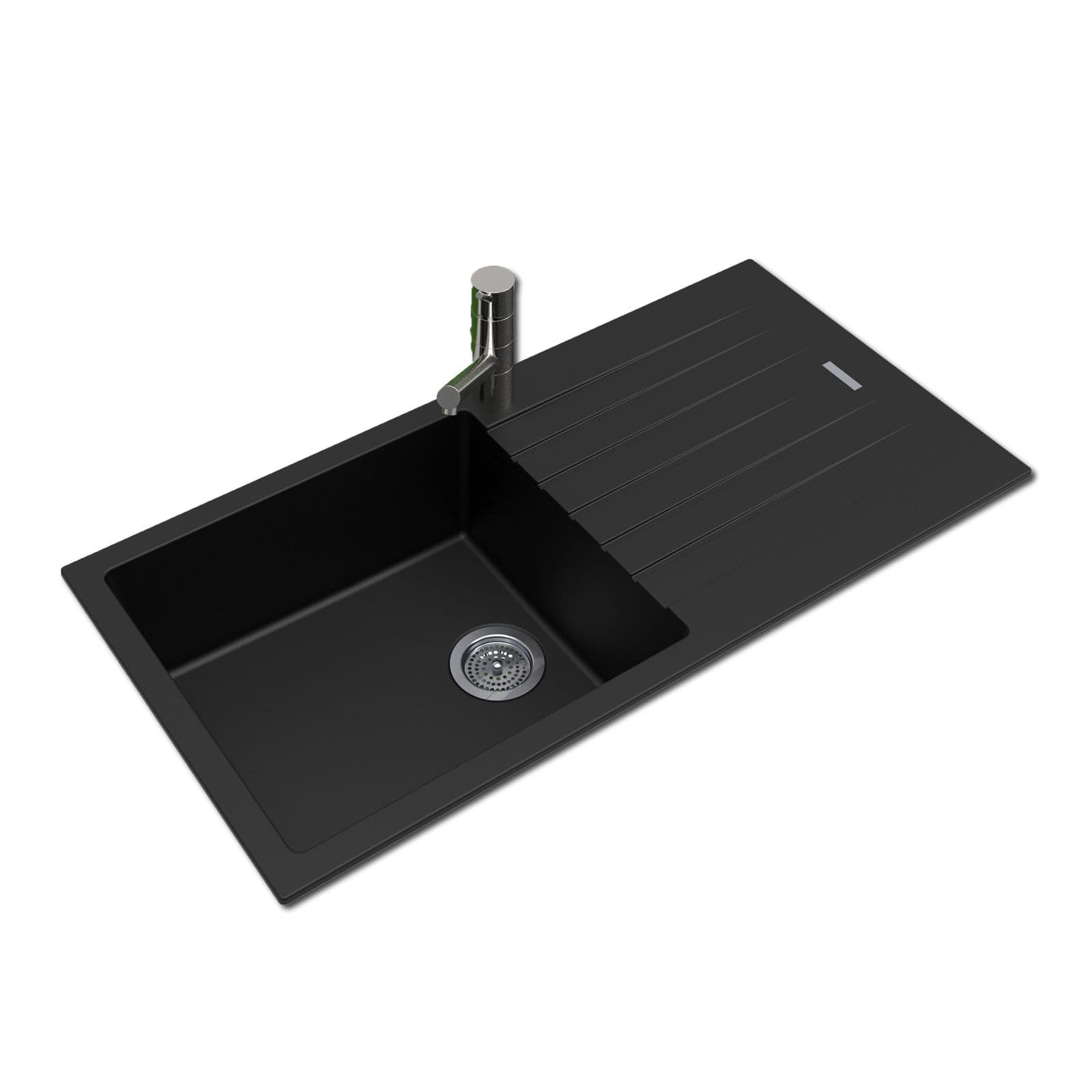 Arete Stone Single Bowl Kitchen Sink with Drainboard 1000*500*200mm