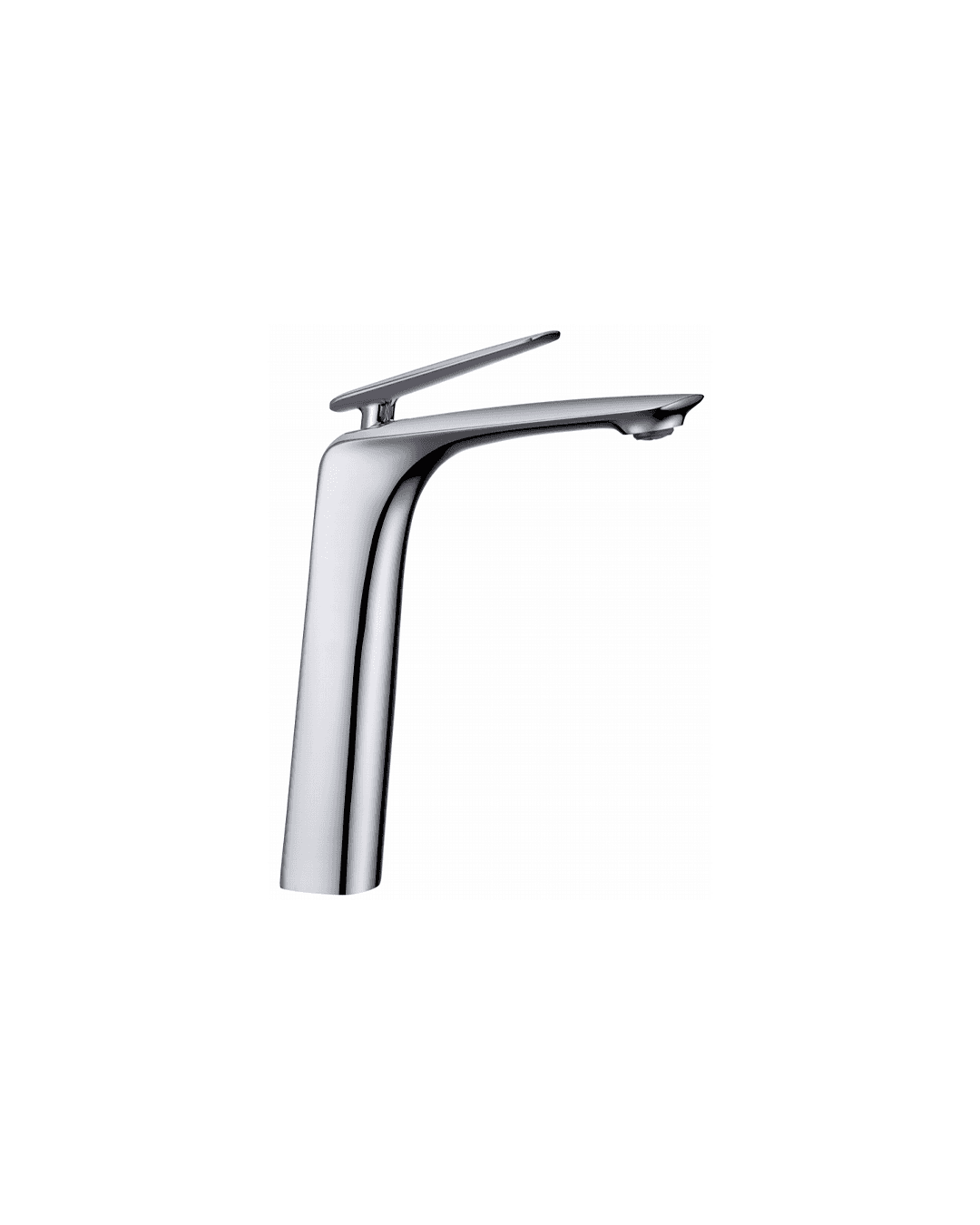 tall basin mixer silver