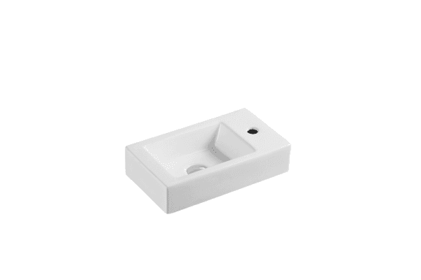Mini 45R High Gloss White Compact Wall Hung Basin