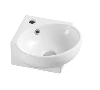 Mini 39 Compact Wall Hung Corner Basin