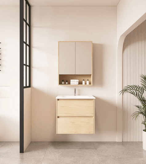 Hera 600mm Wall Hung Vanity with Ceramic Top