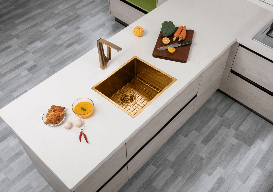 Handmade Stainless Steel Single Bowl Kitchen Sink 1.2mm (Top/Flush/Undermount) 510*450*230mm