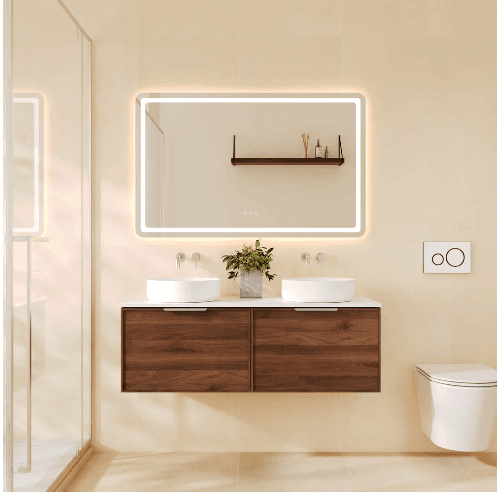 Paris 1200mm Wall-Hung Vanity - Walnut Woodmatt