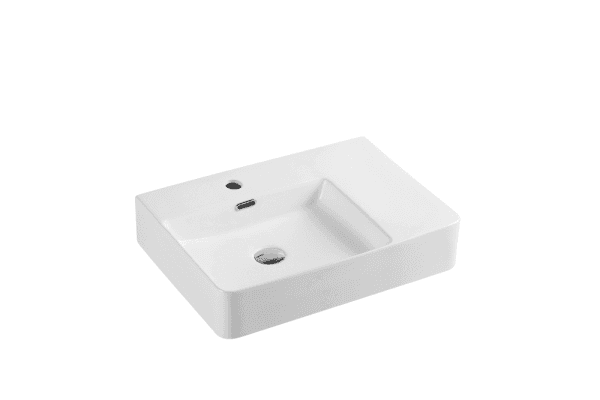 Vento 60MR High Gloss White Wall Hung Basin