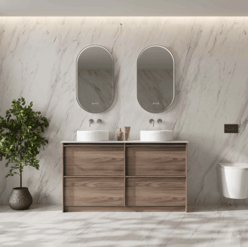 Bella 1500mm Freestanding Cabinet - Notaio Walnut