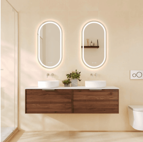 Paris 1500mm Wall-Hung Vanity - Walnut Woodmatt