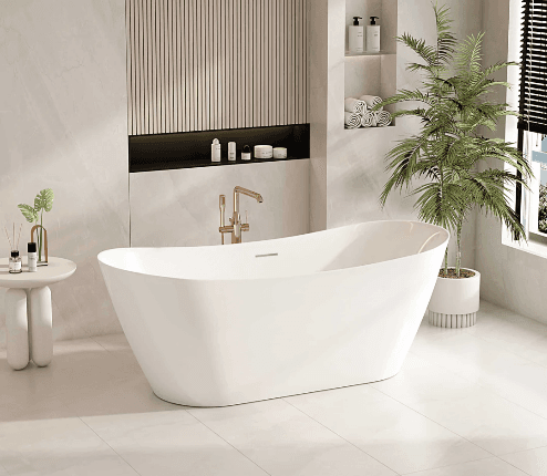 Disney 1500mm Freestanding Designer Gloss White Bathtub