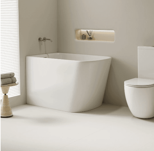 Harvard Rectangular Corner Bathtub - Gloss White 1000mm, 1100mm & 1300mm