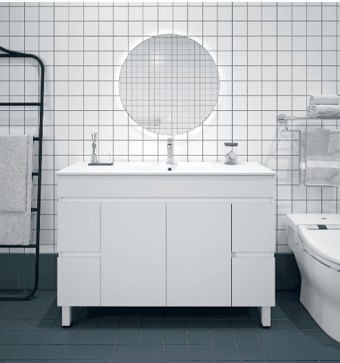 BIANCA 1200mm PVC Freestanding Vanity