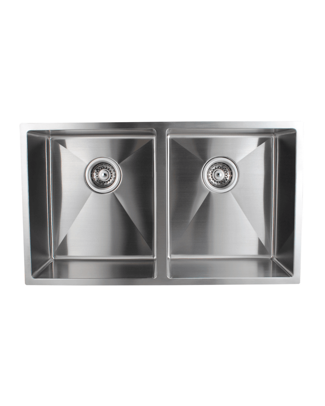Handmade Stainless Steel Double Bowl Kitchen Sink 1.2mm (Top/Undermount) 770*450*215mm