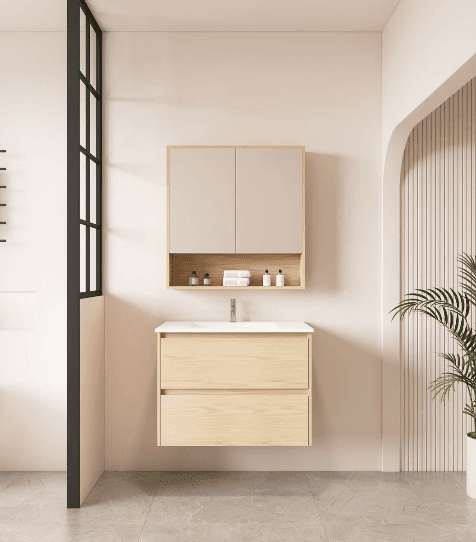 Hera 750mm Wall Hung Vanity with Ceramic Top