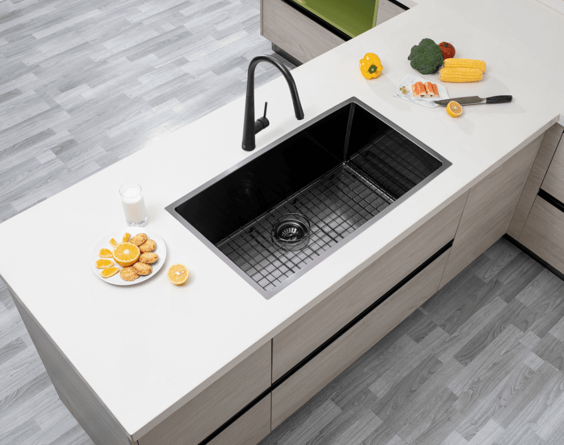 Handmade Stainless Steel Single Bowl Kitchen Sink 1.2mm (Top/Flush/Undermount) 762*457*254mm