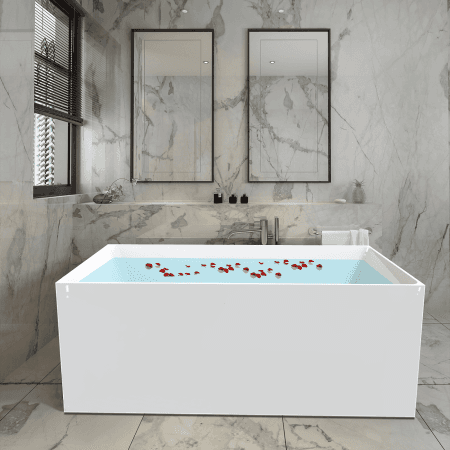 Orta 1400mm Multi-Fix Freestanding Gloss White Bathtub NO OVERFLOW