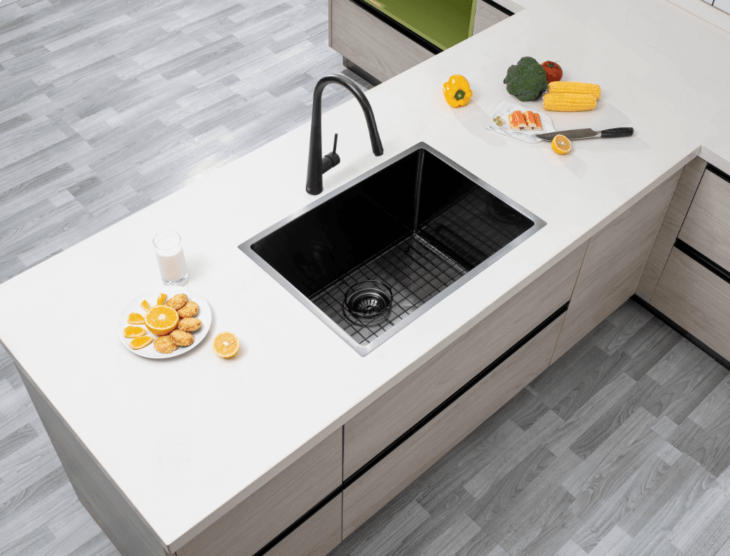 Handmade Stainless Steel Single Bowl Kitchen Sink 1.2mm (Top/Flush/Undermount) 600*450*230mm