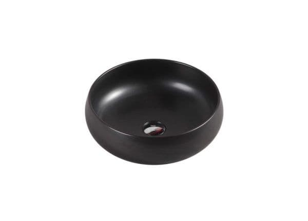 Asti 87 Matt Black Above Counter Basin