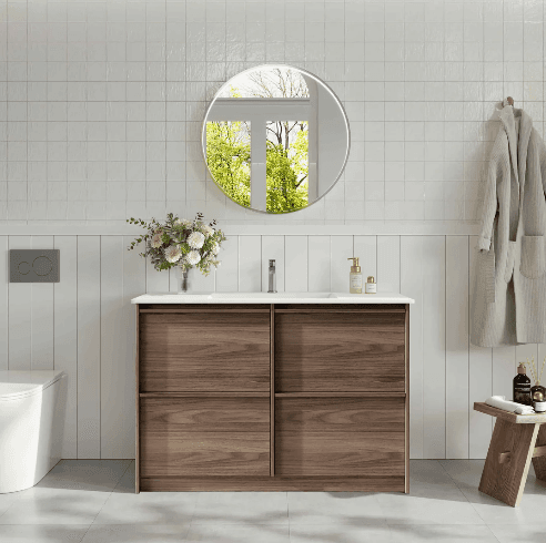 Bella 1200mm Freestanding Cabinet - Notaio Walnut