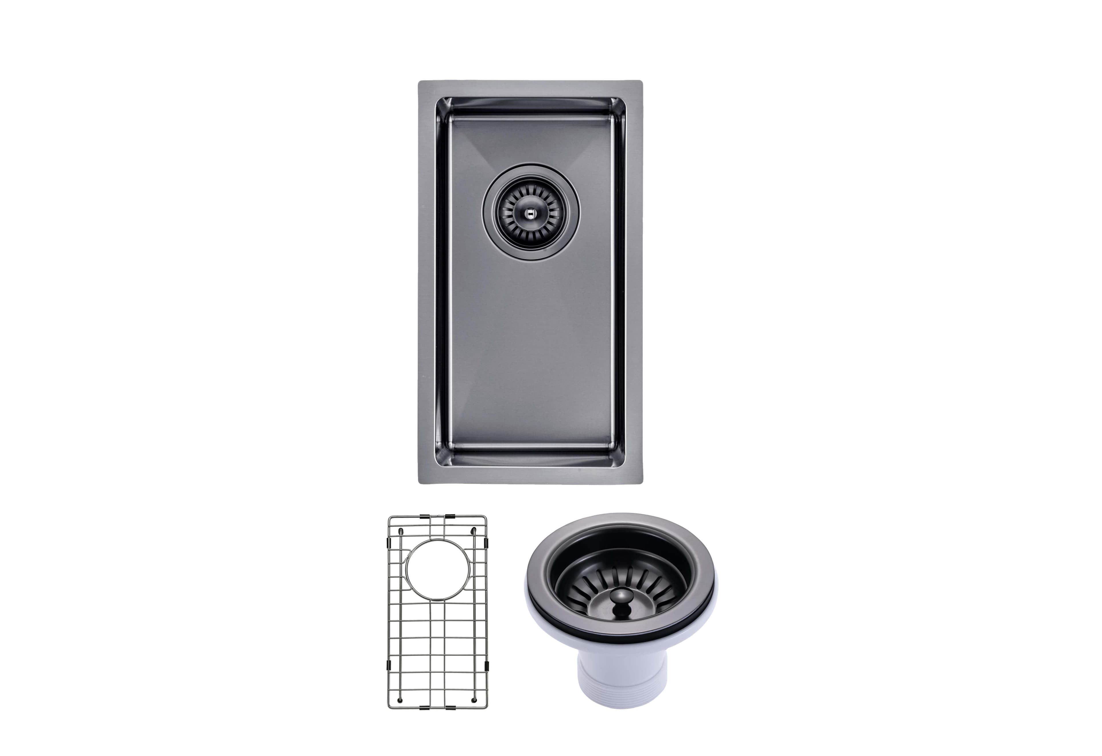 Handmade Stainless Steel Single Bowl Kitchen Sink 1.2mm (Top/Flush/Undermount) 250*450*215mm