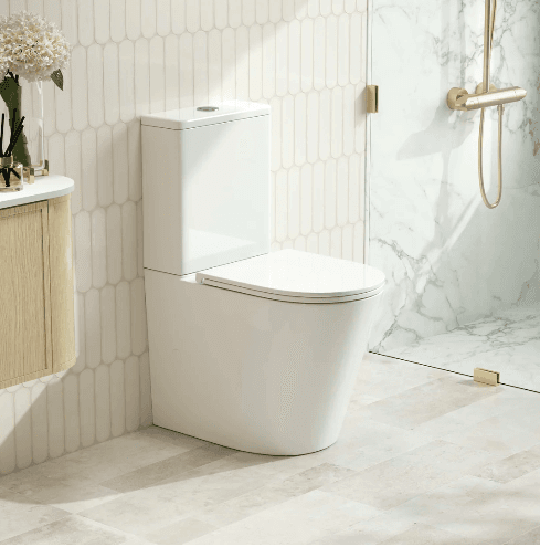 RIVO Back-to-Wall Rimless Tornado Toilet Suite - Short Projection